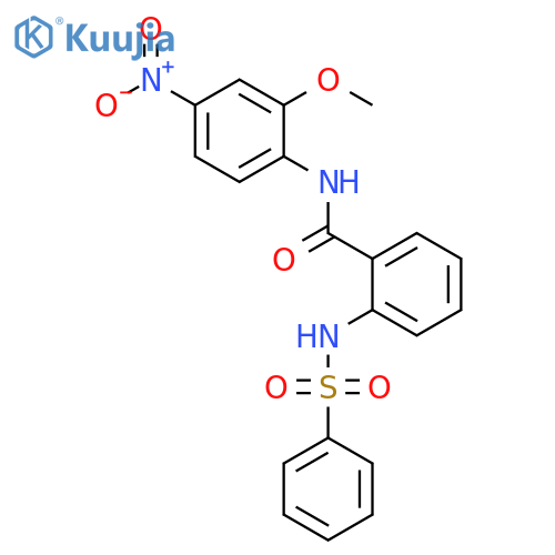 2-benzenesulfonamido-N-(2-methoxy-4-nitrophenyl)benzamide structure