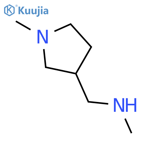 N-Methyl-1-(1-methylpyrrolidin-3-yl)methanamine structure