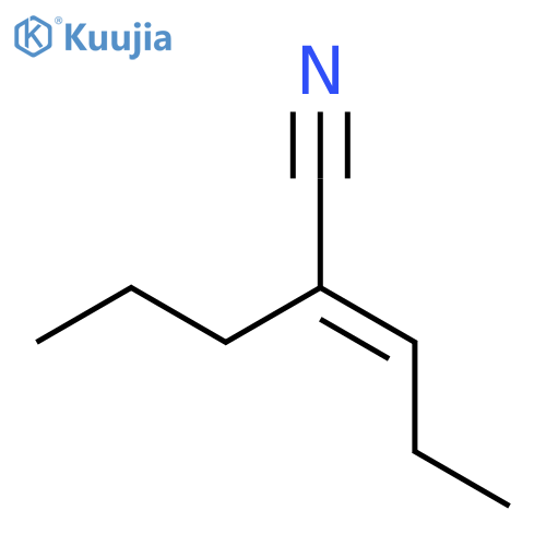 2-Pentenenitrile, 2-propyl-, (E)- structure