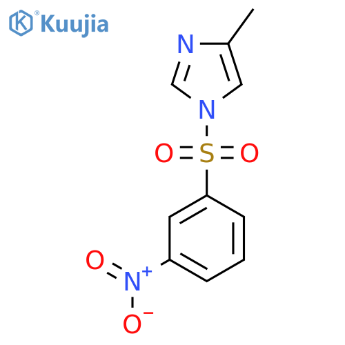4-methyl-1-(3-nitrobenzenesulfonyl)-1H-imidazole structure