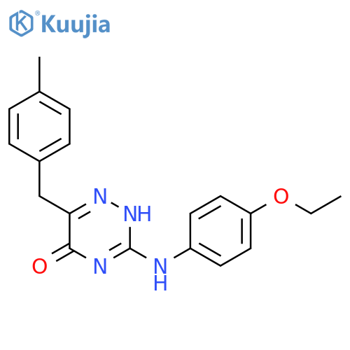 3-(4-ethoxyphenyl)amino-6-(4-methylphenyl)methyl-4,5-dihydro-1,2,4-triazin-5-one structure
