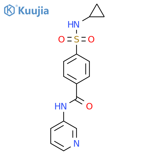 4-(cyclopropylsulfamoyl)-N-(pyridin-3-yl)benzamide structure