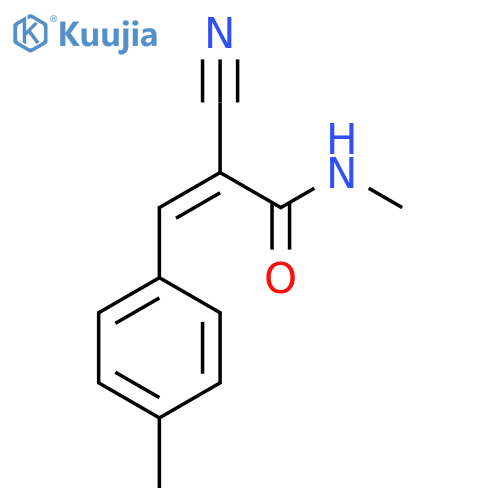 2-cyano-N-methyl-3-(4-methylphenyl)prop-2-enamide structure