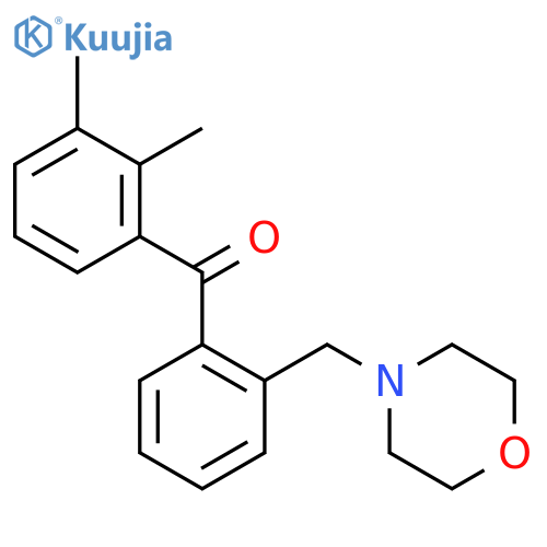 2,3-Dimethyl-2'-morpholinomethyl benzophenone structure