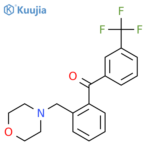 [2-(morpholin-4-ylmethyl)phenyl]-[3-(trifluoromethyl)phenyl]methanone structure
