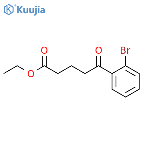 Ethyl 5-(2-bromophenyl)-5-oxovalerate structure