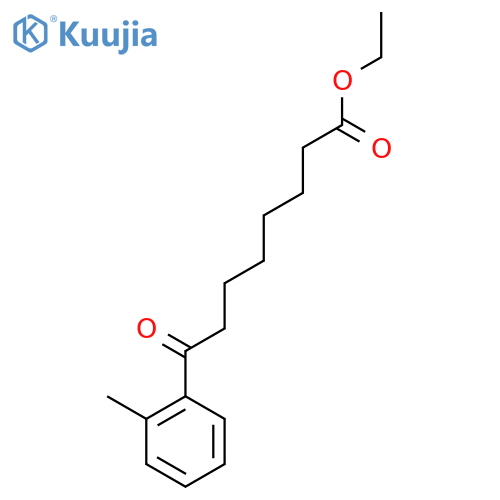 Ethyl 8-(2-methylphenyl)-8-oxooctanoate structure
