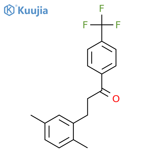 3-(2,5-Dimethylphenyl)-4'-trifluoromethyl-propiophenone structure