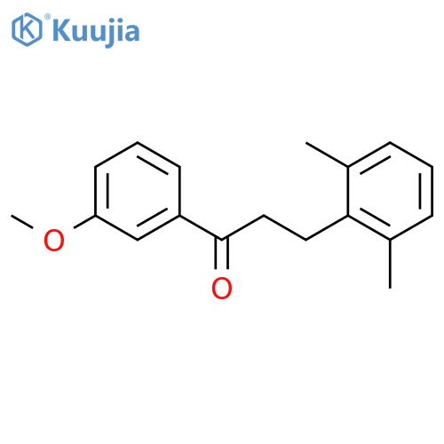 3-(2,6-dimethylphenyl)-1-(3-methoxyphenyl)propan-1-one structure