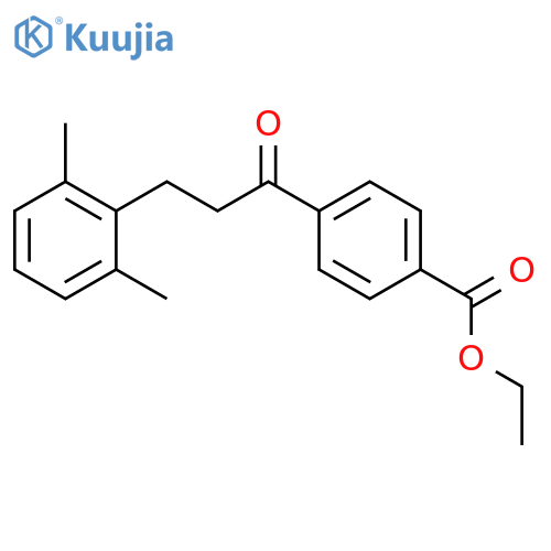 4'-Carboethoxy-3-(2,6-dimethylphenyl)propiophenone structure