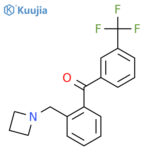[2-(azetidin-1-ylmethyl)phenyl]-[3-(trifluoromethyl)phenyl]methanone structure