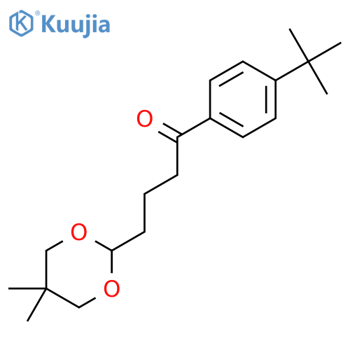 4'-tert-Butyl-4-(5,5-dimethyl-1,3-dioxan-2-yl)butyrophenone structure