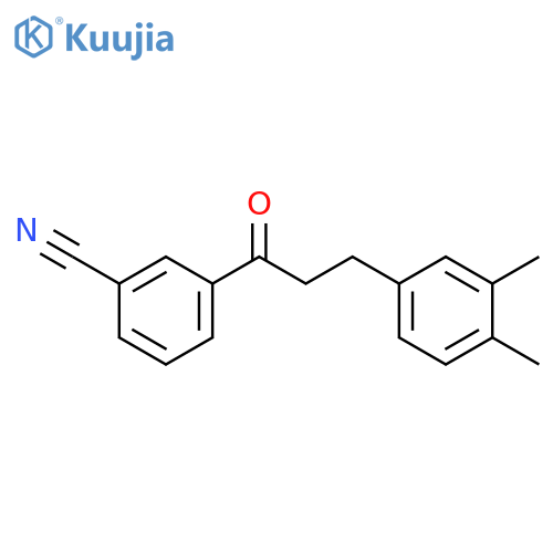 3'-Cyano-3-(3,4-dimethylphenyl)propiophenone structure