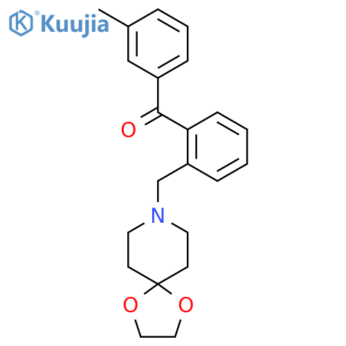 2-8-(1,4-Dioxa-8-azaspiro4.5decyl)methyl-3'-methyl benzophenone structure