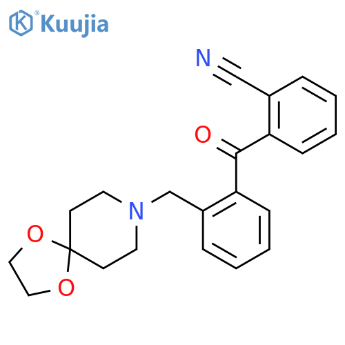 2-Cyano-2'-8-(1,4-dioxa-8-azaspiro-4.5decyl)methylbenzophenone structure
