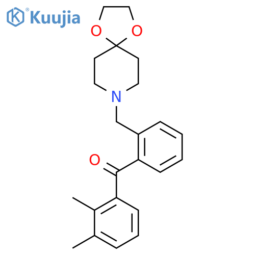 2,3-Dimethyl-2'-8-(1,4-dioxa-8-azaspiro-4.5decyl)methylbenzophenone structure