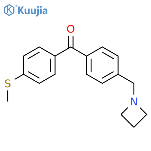4-Azetidinomethyl-4'-thiomethylbenzophenone structure