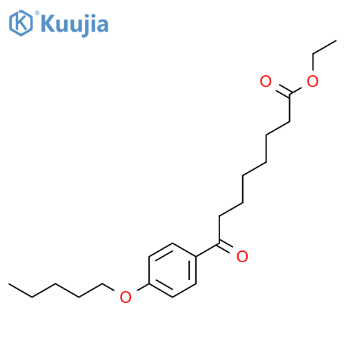 Ethyl 8-oxo-8-(4-pentyloxyphenyl)octanoate structure