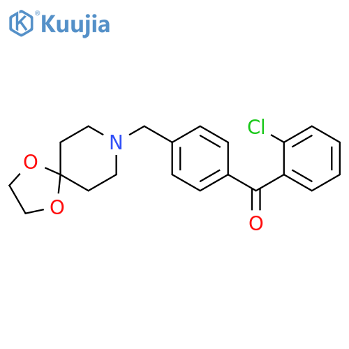 2-Chloro-4'-8-(1,4-dioxa-8-azaspiro-4.5decyl)methylbenzophenone structure
