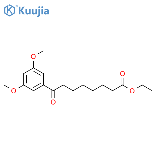 Ethyl 8-(3,5-dimethoxyphenyl)-8-oxooctanoate structure