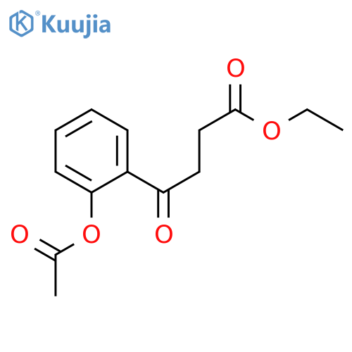 Ethyl 4-(2-acetoxyphenyl)-4-oxobutyrate structure