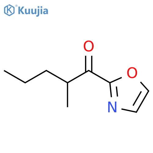 2-methyl-1-(1,3-oxazol-2-yl)pentan-1-one structure