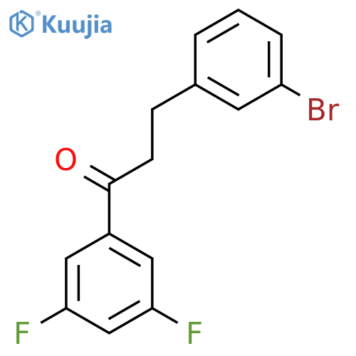 3-(3-Bromophenyl)-3',5'-difluoropropiophenone structure