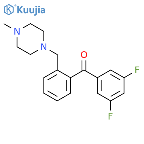 (3,5-difluorophenyl)-[2-[(4-methylpiperazin-1-yl)methyl]phenyl]methanone structure