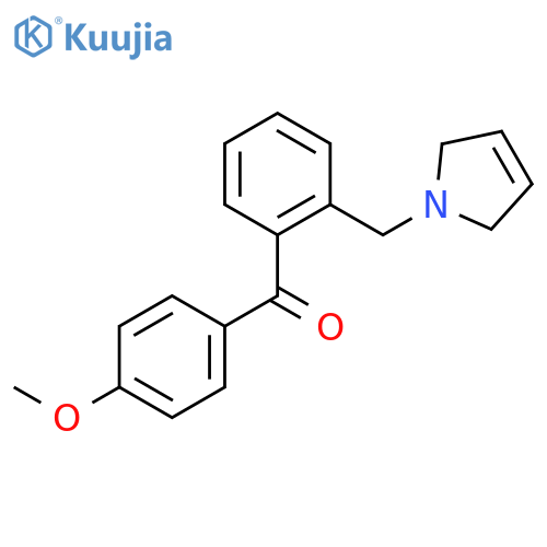 4'-Methoxy-2-(3-pyrrolinomethyl) benzophenone structure