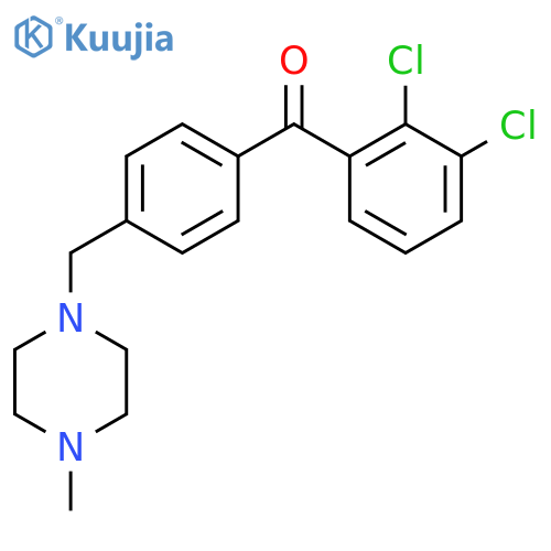 2,3-Dichloro-4'-(4-methylpiperazinomethyl) benzophenone structure