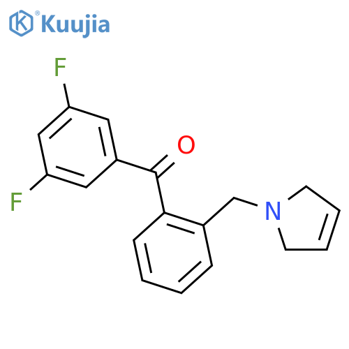 (3,5-difluorophenyl)-[2-(2,5-dihydropyrrol-1-ylmethyl)phenyl]methanone structure
