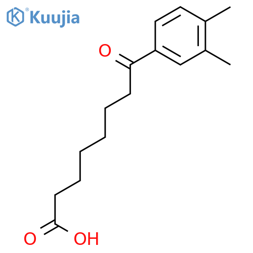 8-(3,4-Dimethylphenyl)-8-oxooctanoic acid structure