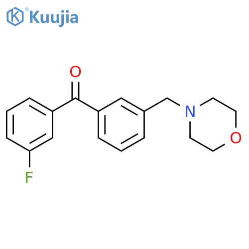 (3-fluorophenyl)-[3-(morpholin-4-ylmethyl)phenyl]methanone structure