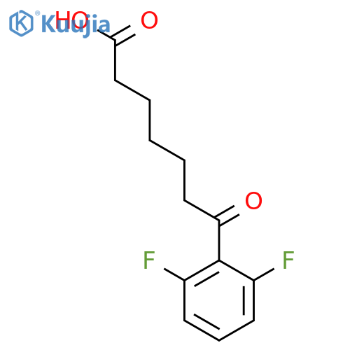 7-(2,6-DIFLUOROPHENYL)-7-OXOHEPTANOIC ACID structure