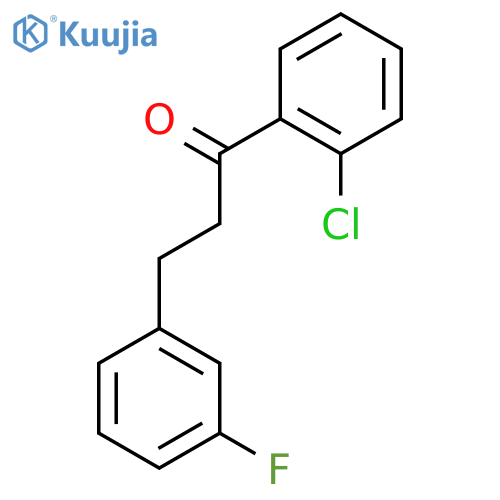 1-(2-chlorophenyl)-3-(3-fluorophenyl)propan-1-one structure