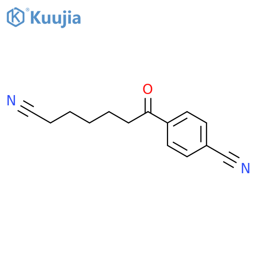 7-(4-Cyanophenyl)-7-oxoheptanenitrile structure