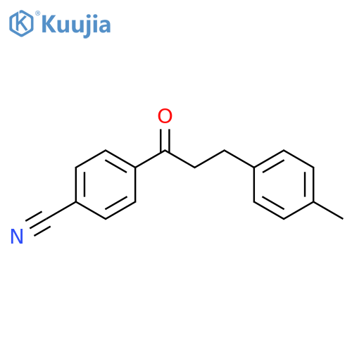 4'-Cyano-3-(4-methylphenyl)propiophenone structure