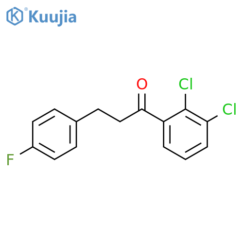 1-(2,3-dichlorophenyl)-3-(4-fluorophenyl)propan-1-one structure