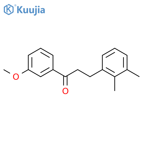 3-(2,3-dimethylphenyl)-1-(3-methoxyphenyl)propan-1-one structure