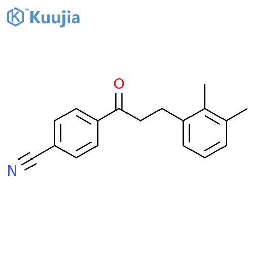 4'-Cyano-3-(2,3-dimethylphenyl)propiophenone structure