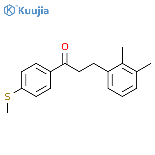 3-(2,3-Dimethylphenyl)-4'-thiomethylpropiophenone structure