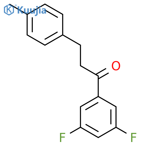 3',5'-DIFLUORO-3-(4-METHYLPHENYL)PROPIOPHENONE structure