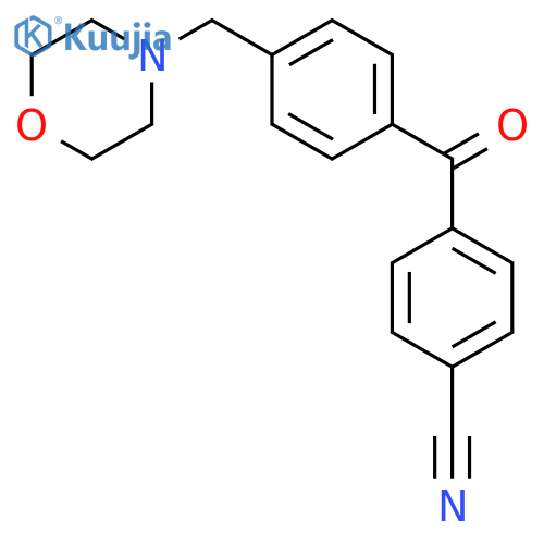 4-Cyano-4'-morpholinomethyl benzophenone structure