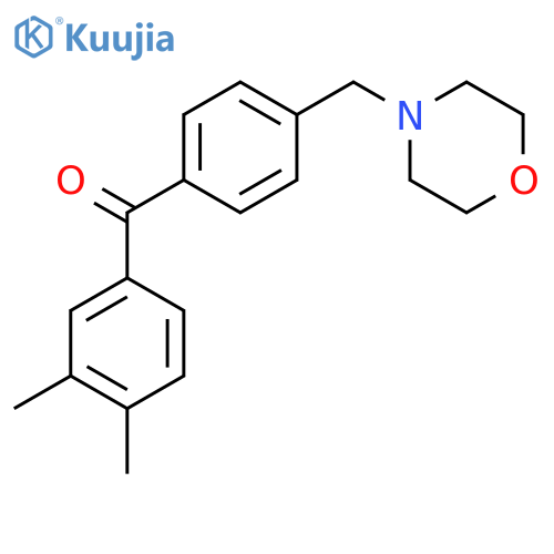 3,4-Dimethyl-4'-morpholinomethyl benzophenone structure