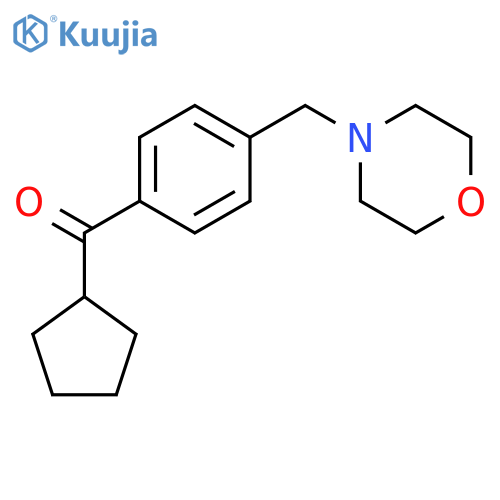 Cyclopentyl-[4-(morpholin-4-ylmethyl)phenyl]methanone structure