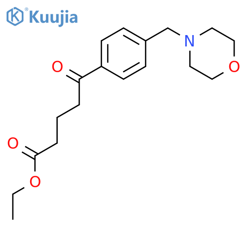 Ethyl 5-4-(morpholinomethyl)phenyl-5-oxovalerate structure