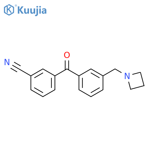 3-Azetidinomethyl-3'-cyanobenzophenone structure