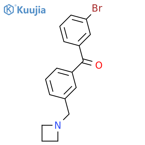 3-Azetidinomethyl-3'-bromobenzophenone structure