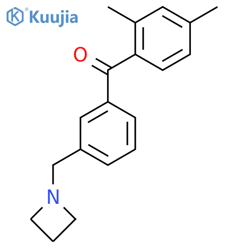 3'-Azetidinomethyl-2,4-dimethylbenzophenone structure