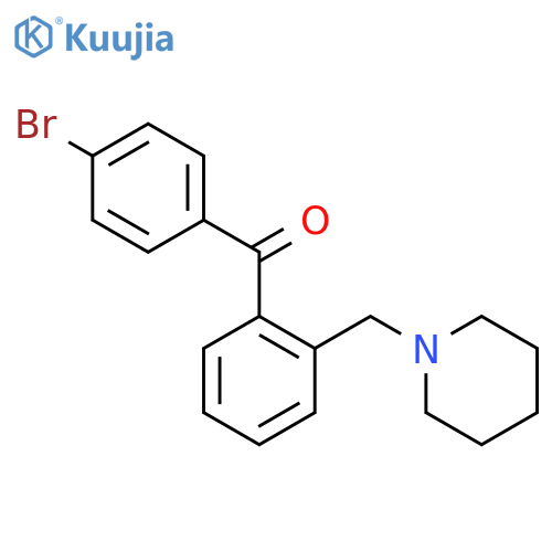 4'-Bromo-2-piperidinomethyl benzophenone structure